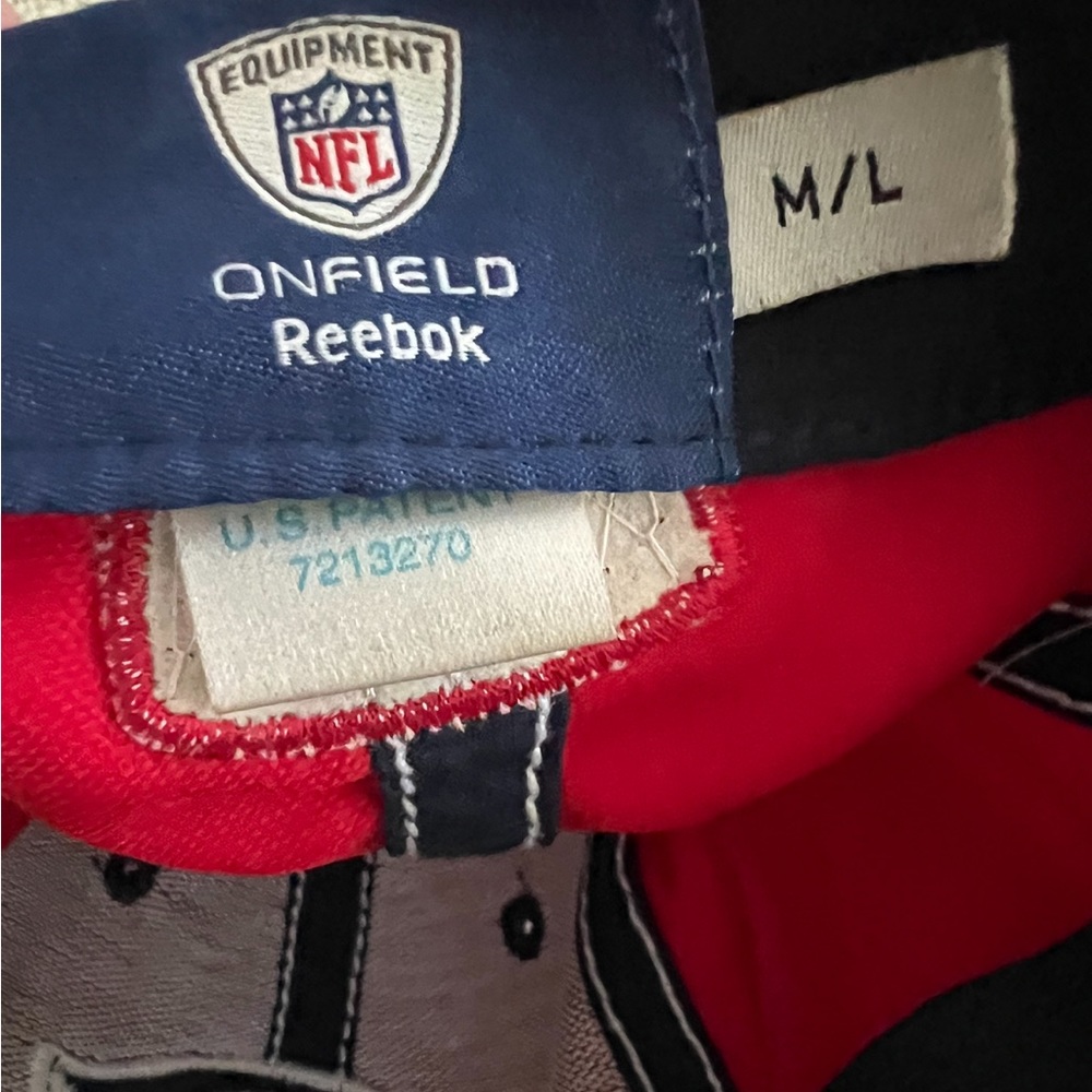 Mens NFL Reebok Red & Gray New England Patriots Hat - Picture 5 of 5